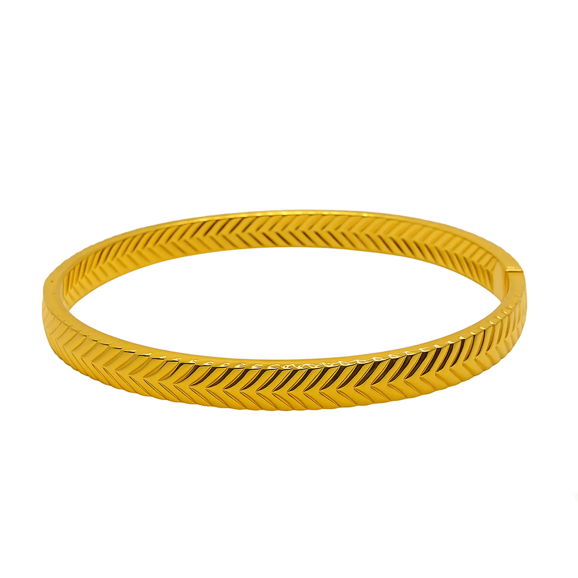 Chunky Gold Ladder Bracelet - Hover