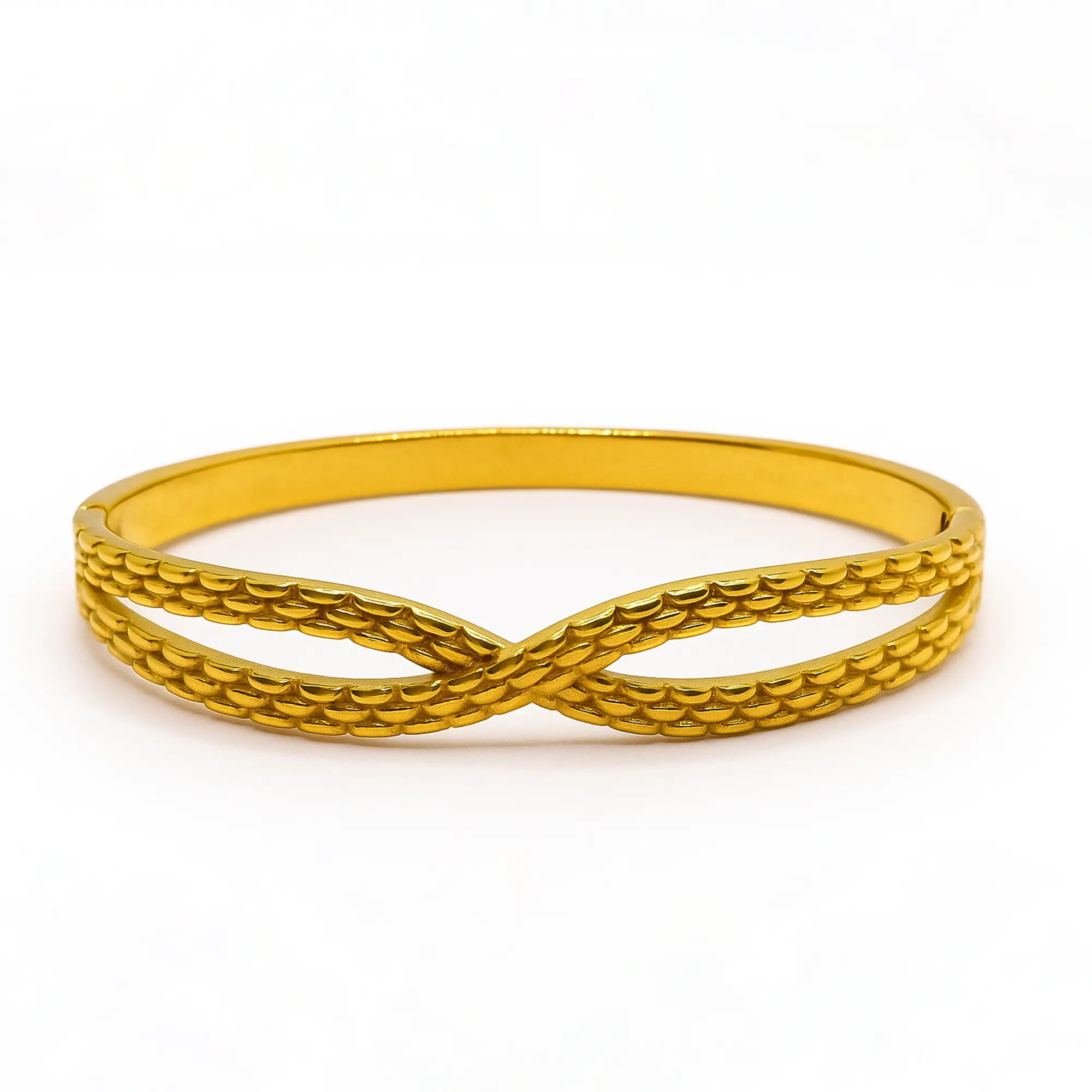 Twisted Gold Bracelet - Hover