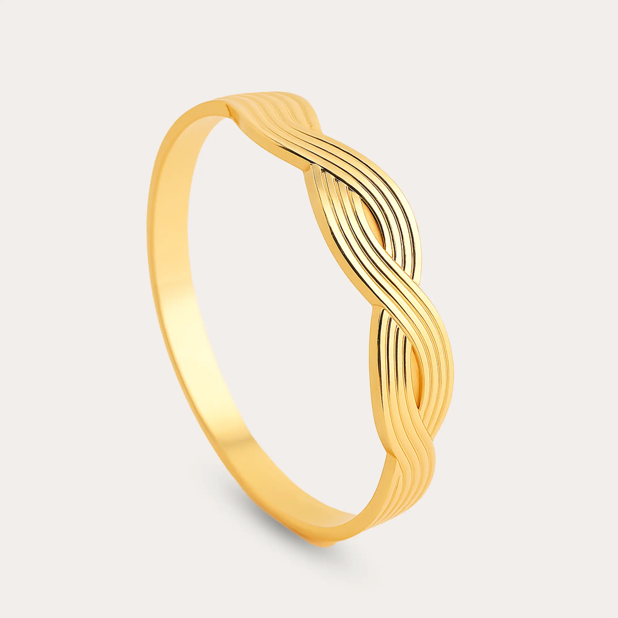 Round Zigg Gold Bracelet