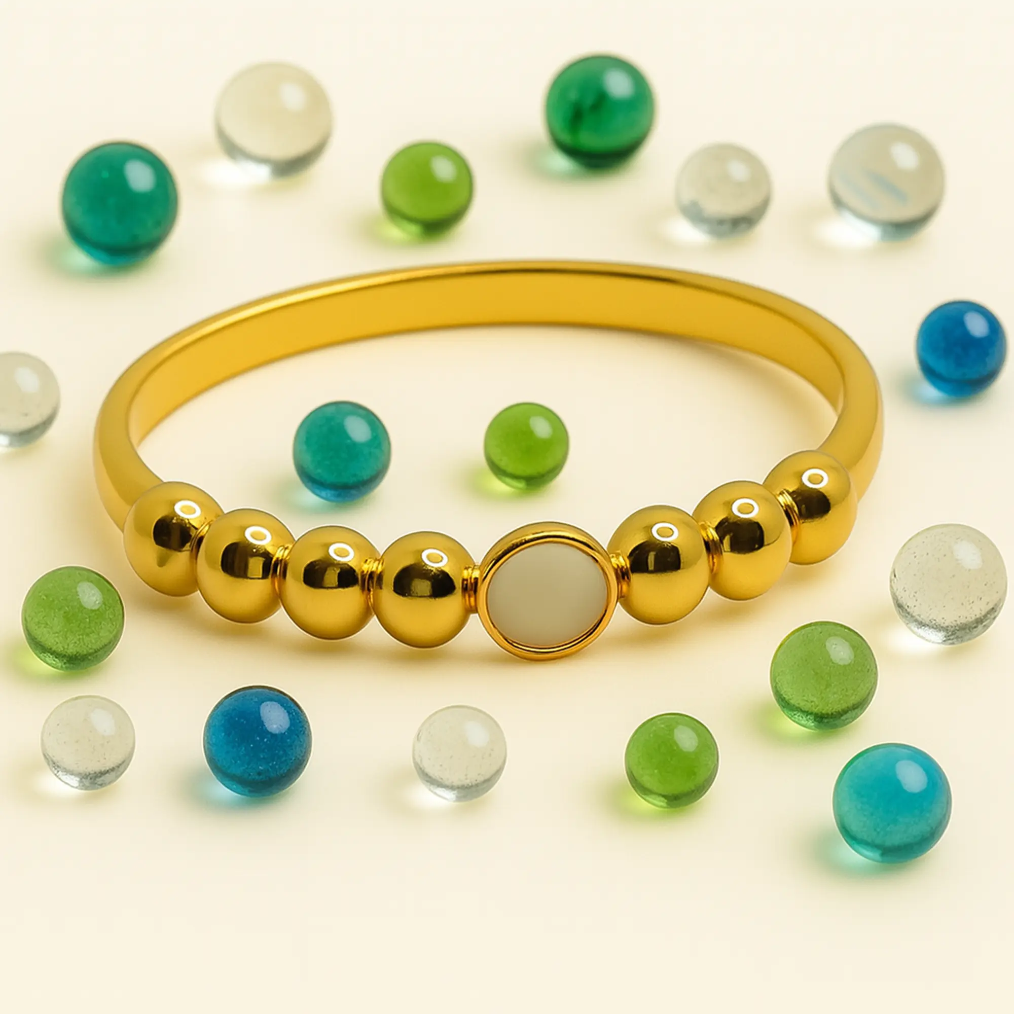 Single White Pearl Bracelet - Hover