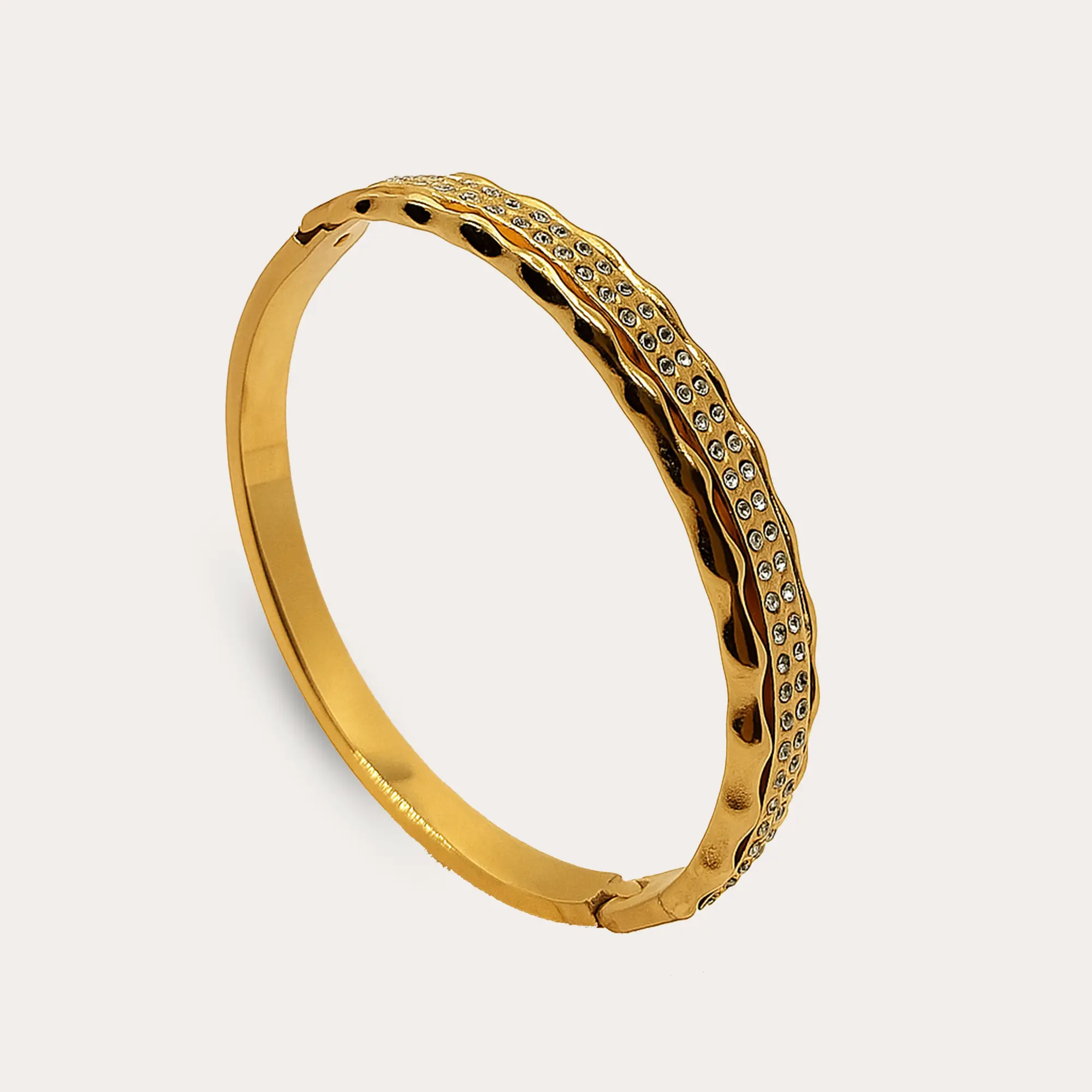 Adjustable Gold Cuff Bracelet - Main