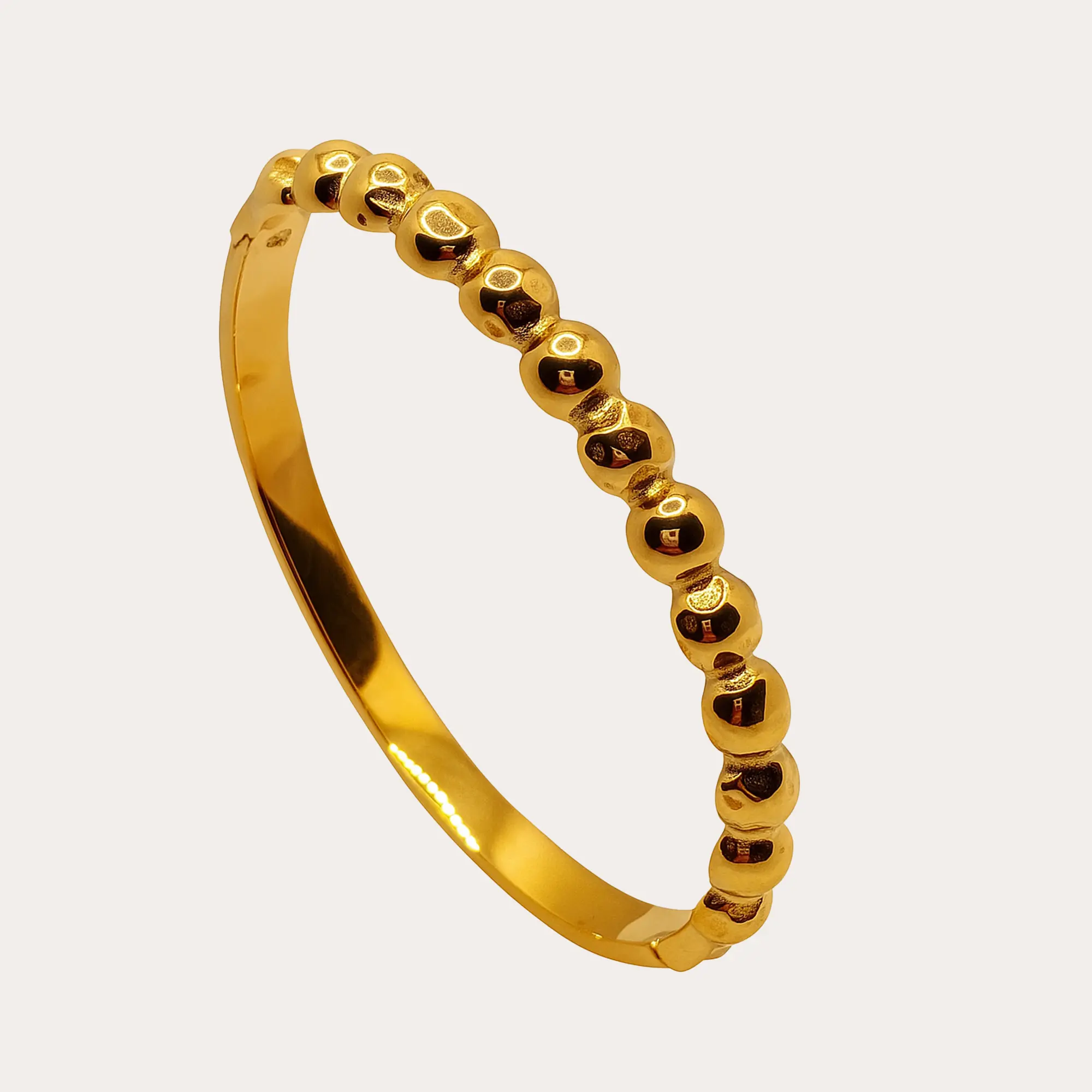 Gold Hot Ribbed Bracelet - Main