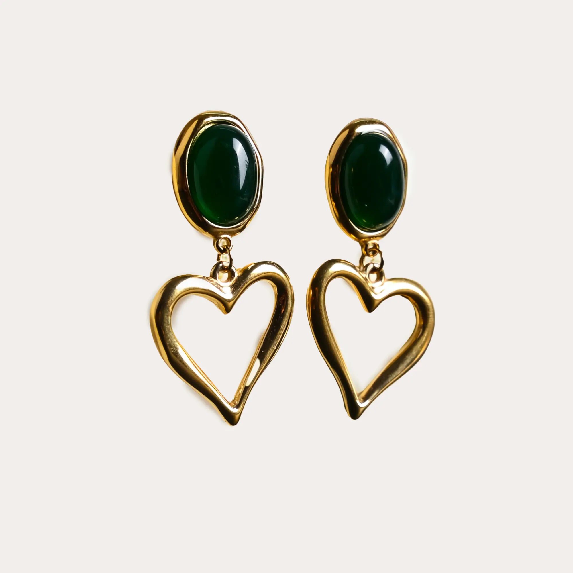 Green Love Earrring - Main