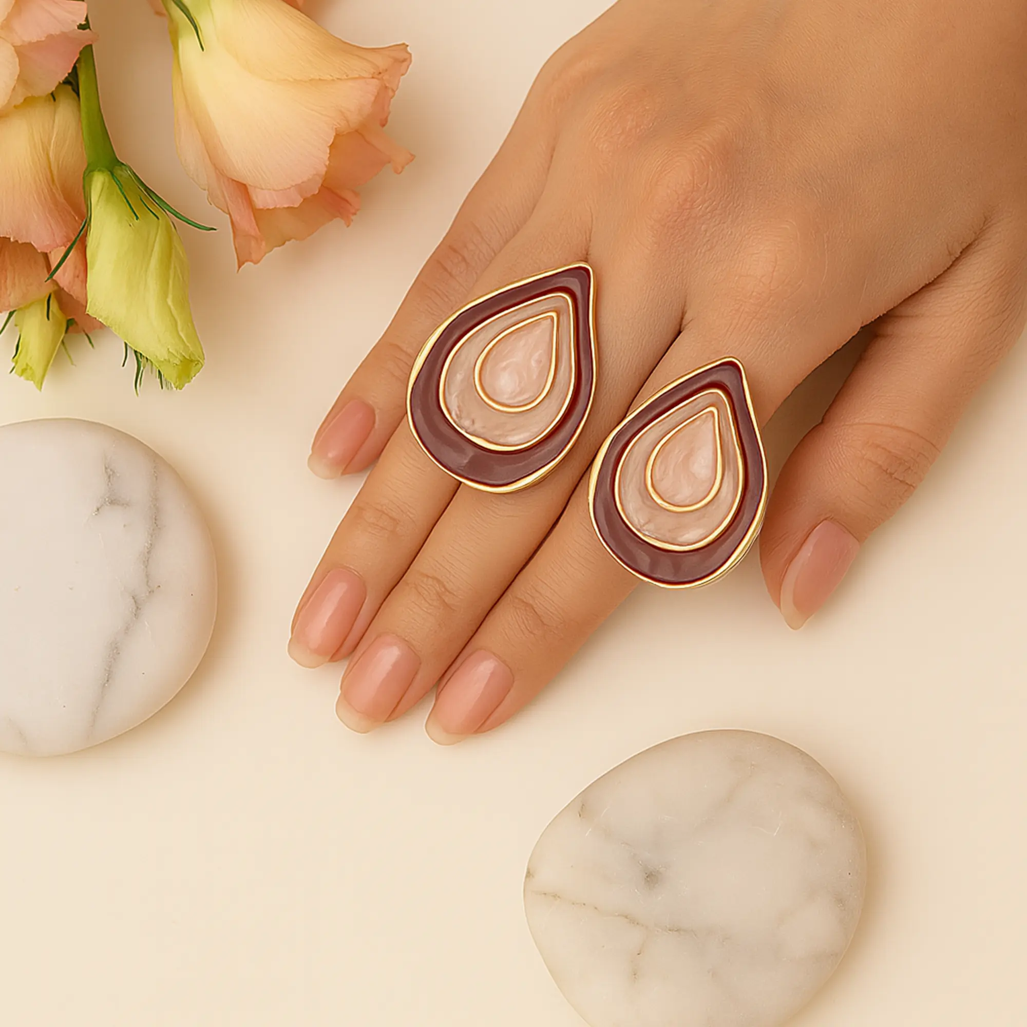 Gradient Enamel Studs - Hover