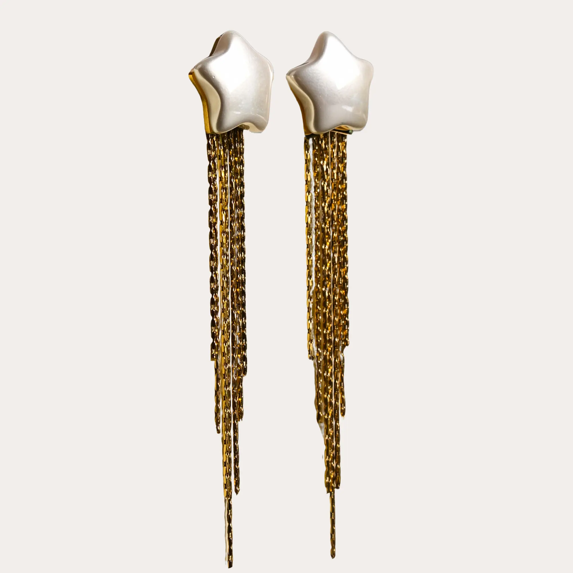 Bling Bloger Chain Earrings - Main