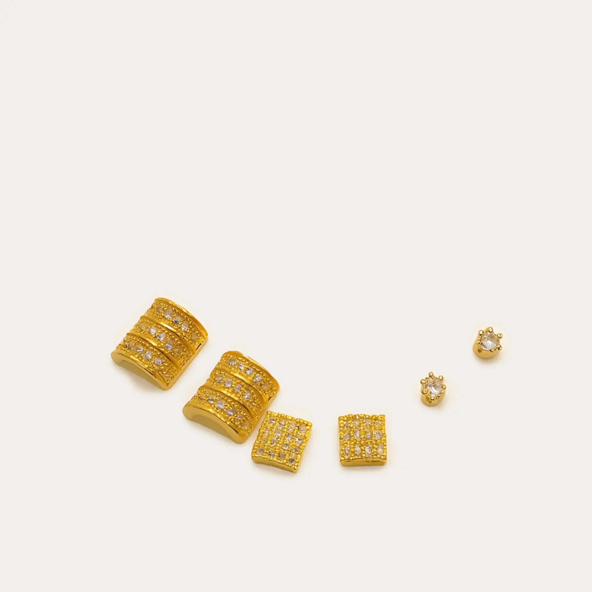 Geometric Texture Earring Collection