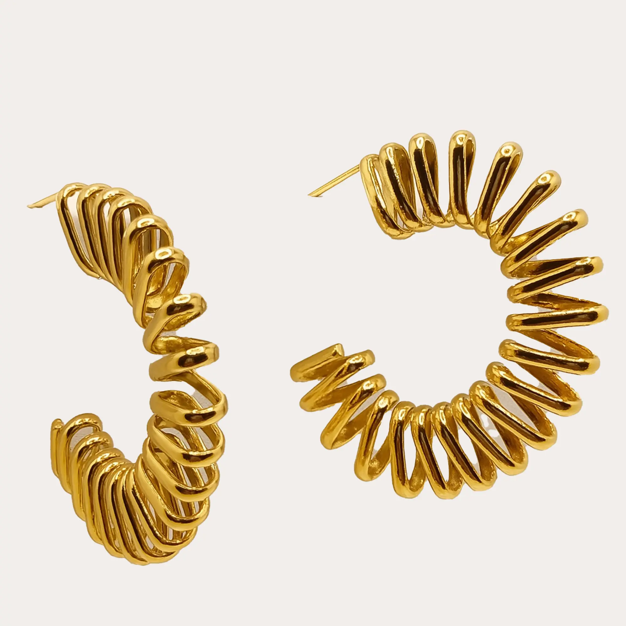 Spiral Hoop Earrings