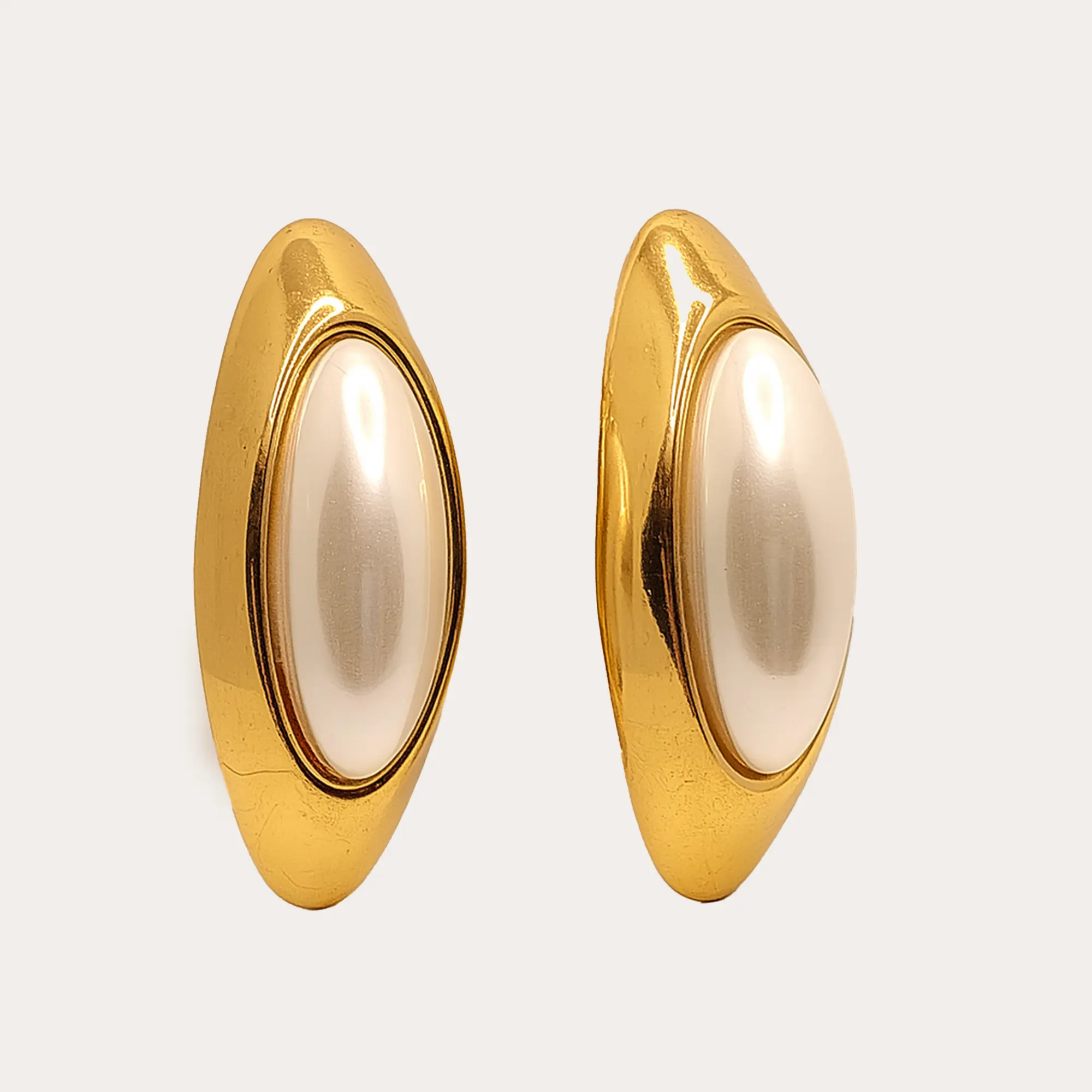 Oval Inlay Hoops, Modern Capsule Hoops