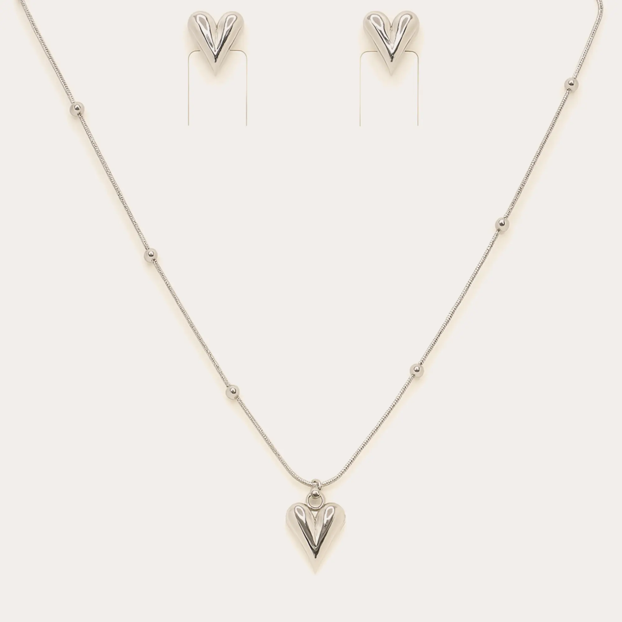 Siler Ship Hear Shape Necklace - Main