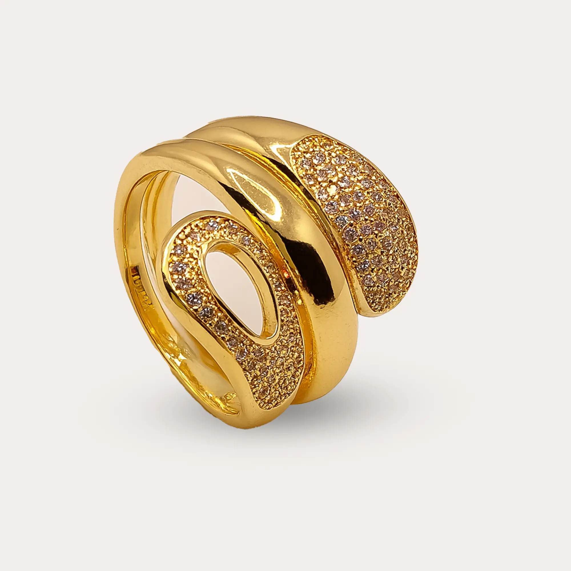 Serpent's Embrace Gold Ring - Main