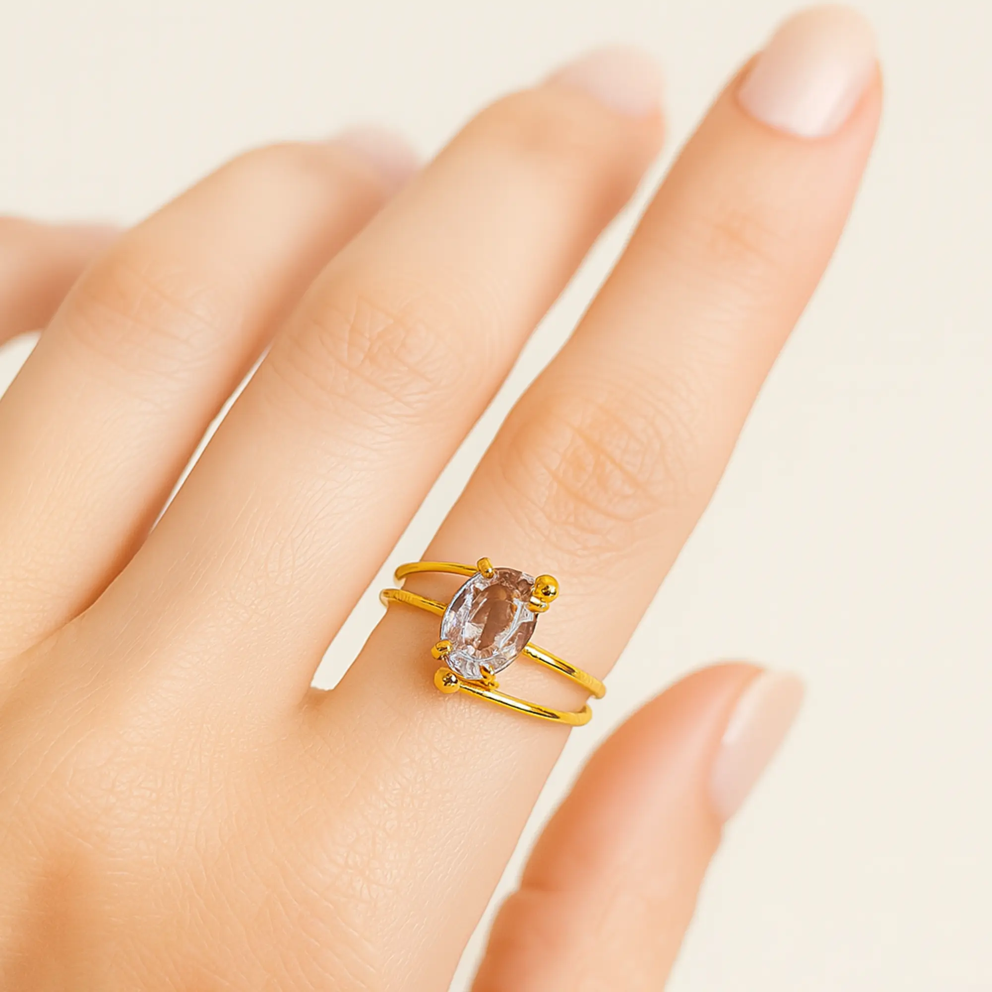 Curve Diamond Ring - Hover