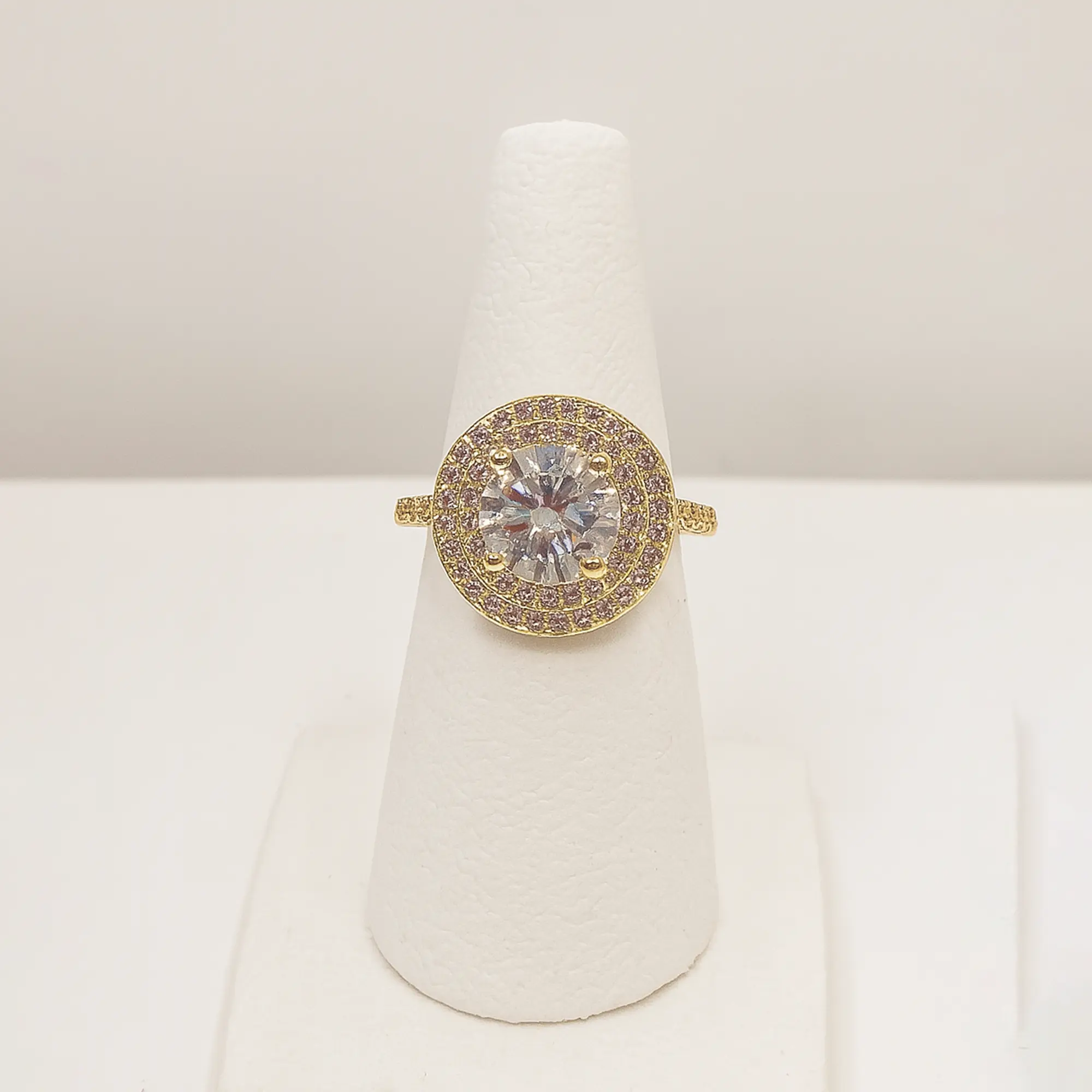 King Diamond Gold Ring - Hover